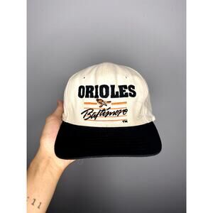 Vintage Baltimore Orioles MLB Snapback Hat Autographed